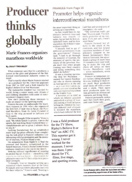 Producer Thinks Globally 